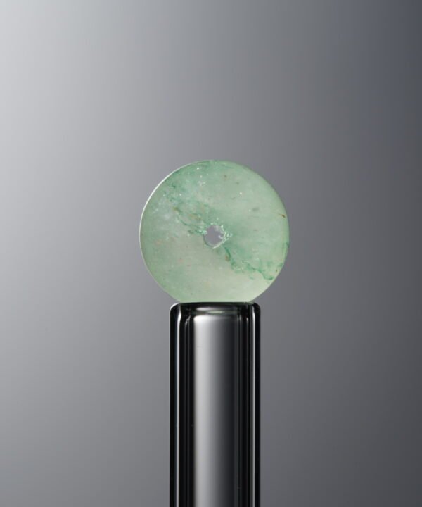 Tianshan Jade-Green-Flat Round Bead-8mm