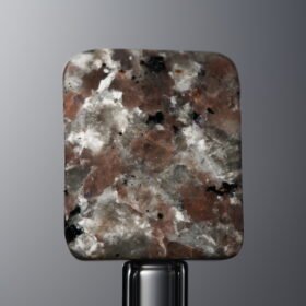 Flame Stone-Gray-Rectangle Plaque-16mm