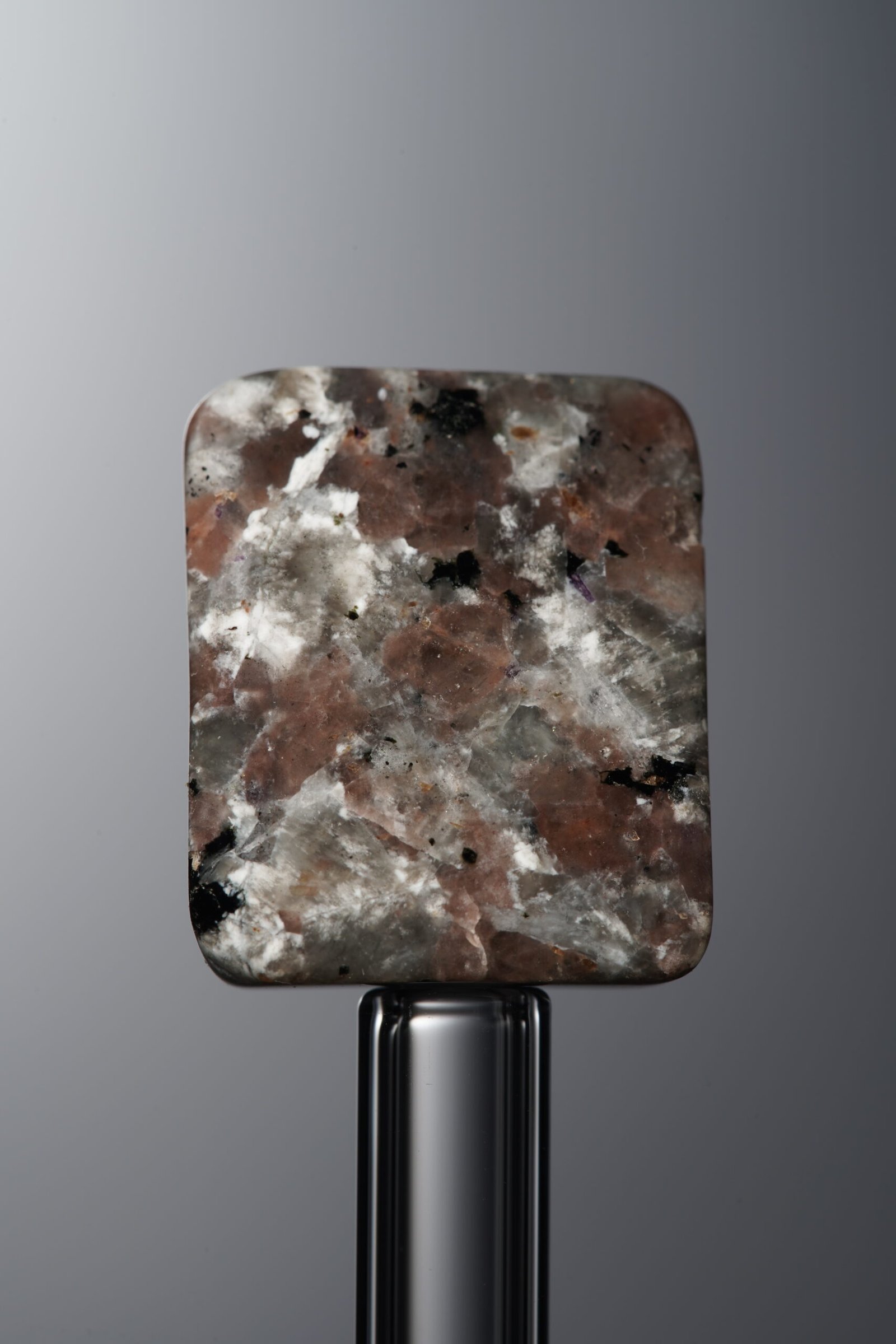 D5-52 (4) Flame Stone-Gray-Rectangle Plaque-16mm - Image 1