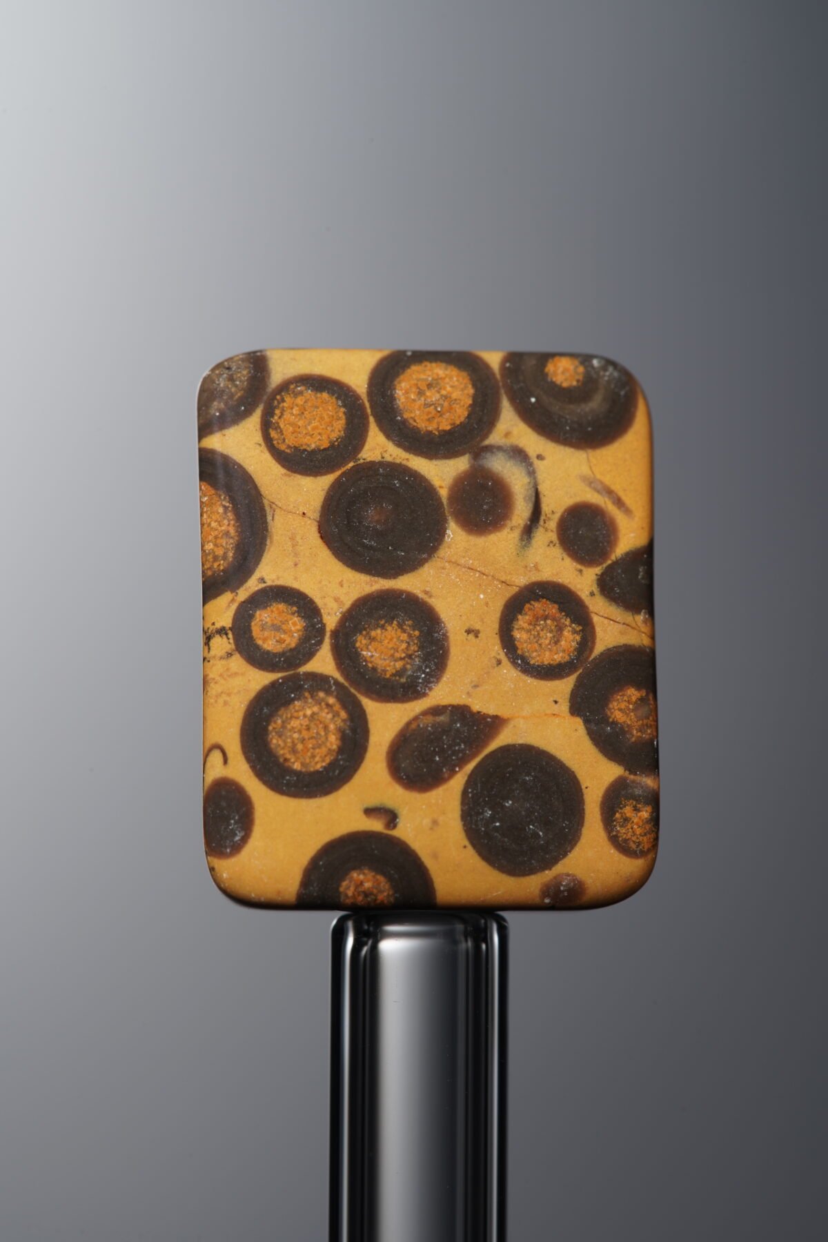 Leopard Stone-Brown&Gray-Rectangle Plaque-16mm - Image 2