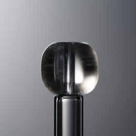 Crystal-White-Barrel Bead-9mm