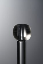 Crystal-White-Barrel Bead-9mm