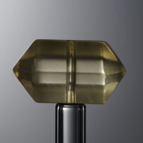 Crystal-Yellow-Double-point Rectangle Block-18mm