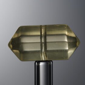 Crystal-Yellow-Double-point Rectangle Block-19mm