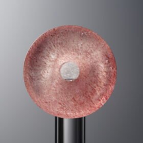 Crystal-Pink&Red-Ping An Buckle-15*5mm