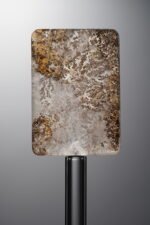 Crystal-Brown-Tree-flower Rectangle Plaque-29mm