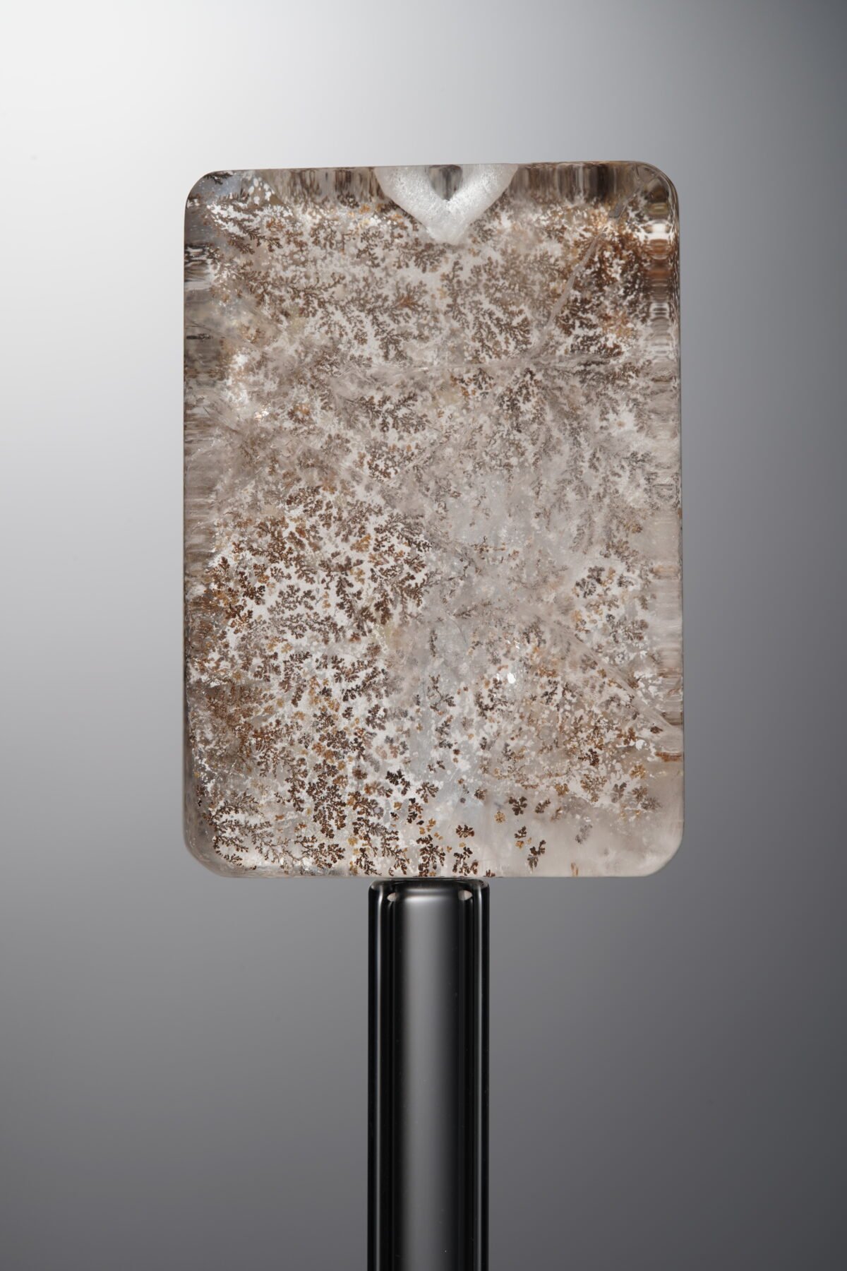 Crystal-Brown-Tree-flower Rectangle Plaque-29mm - Image 3