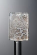 Crystal-Brown-Tree-flower Rectangle Plaque-18mm