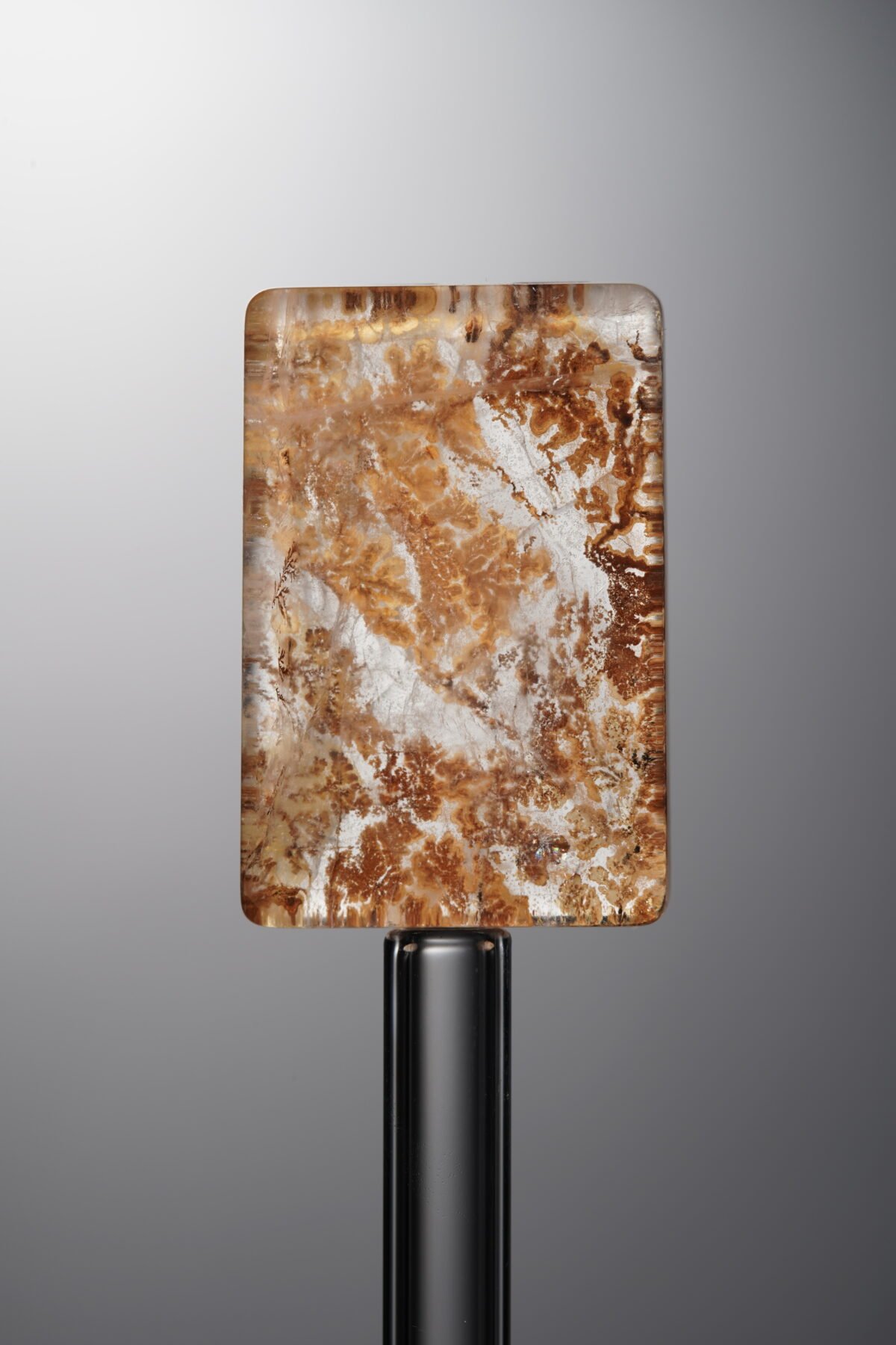 Crystal-Brown-Tree-flower Rectangle Plaque-25mm - Image 3