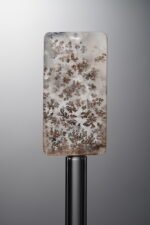 Crystal-Brown-Tree-flower Rectangle Plaque-29mm