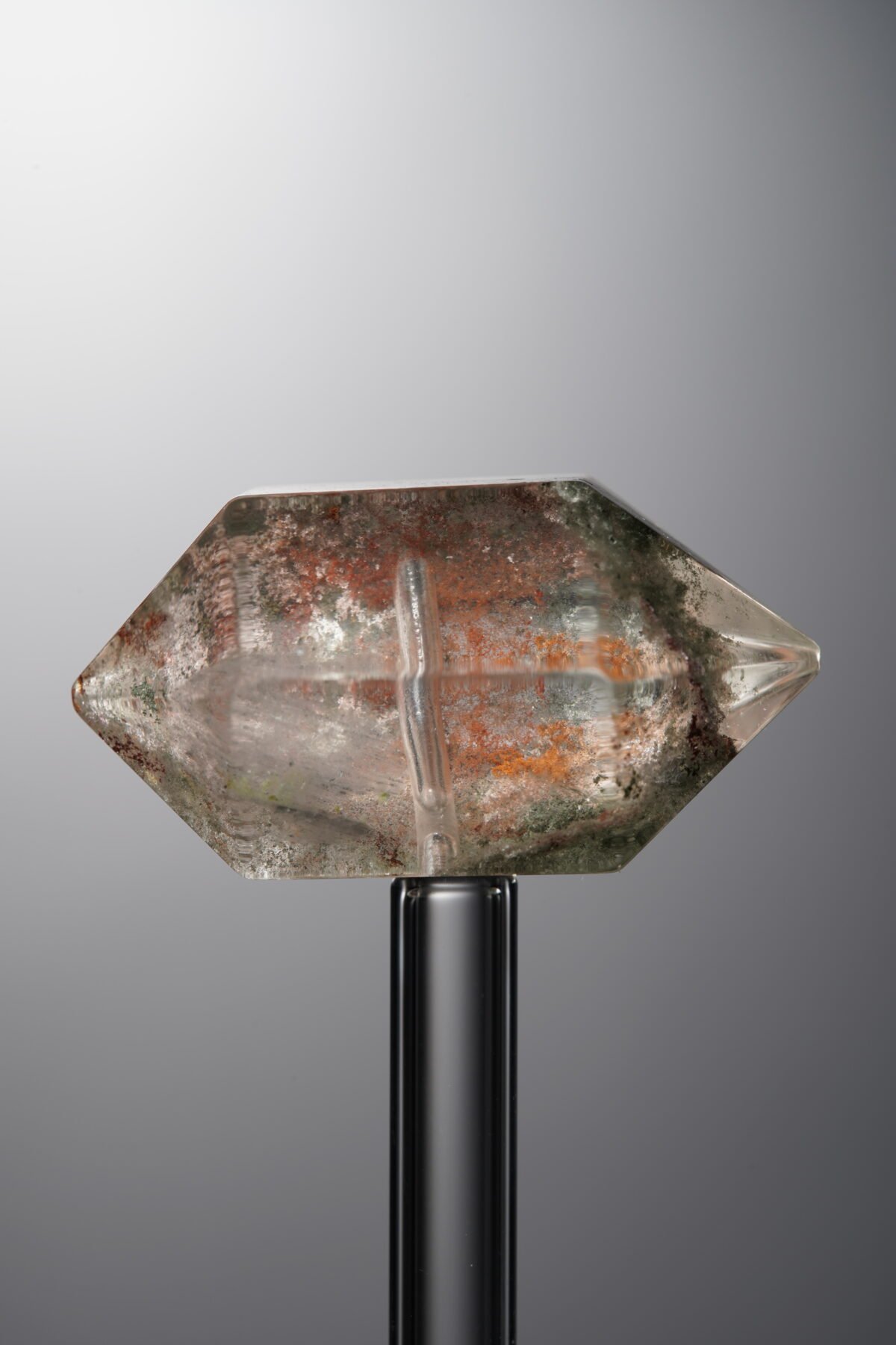 Crystal-Red&Green-Double-point Rectangle Block-29mm - Image 1