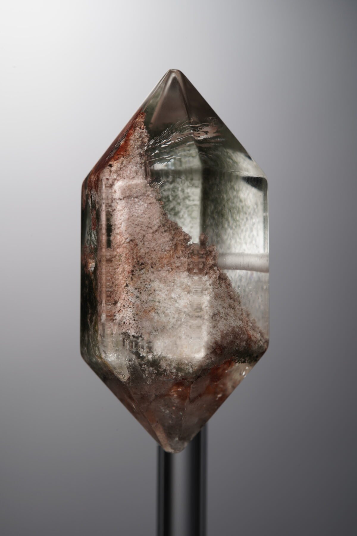 Crystal-Red&Green-Double-point Rectangle Block-38mm - Image 1