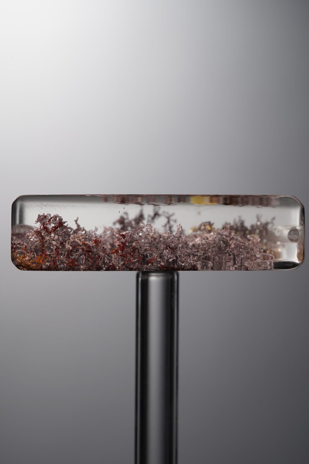 Crystal-Red-Rectangle Plaque-33mm - Image 2