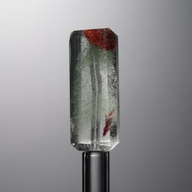 Crystal-Red&Green-Rectangle Plaque-23mm