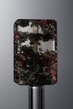 Crystal-Red&Green-Rectangle Plaque-21mm