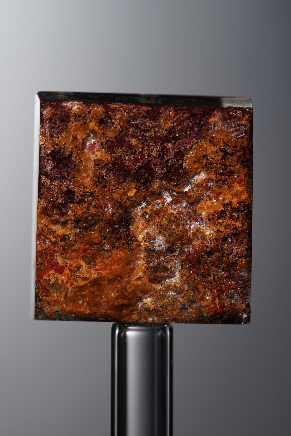 Crystal-Red&Green-Rectangle Plaque-18mm - Image 1