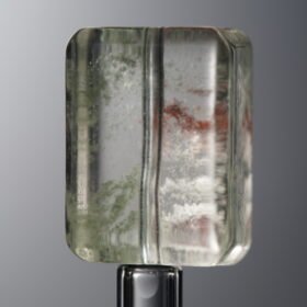 Crystal-Red&Green-Rectangle Plaque-18mm