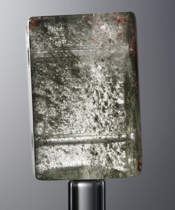 Crystal-Red&Green&Brown-Rectangle Plaque-22mm