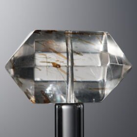 Crystal-Gold&Brown-Double-point Rectangle Block-22mm