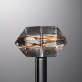 Crystal-Gold&Brown-Double-point Rectangle Block-23mm