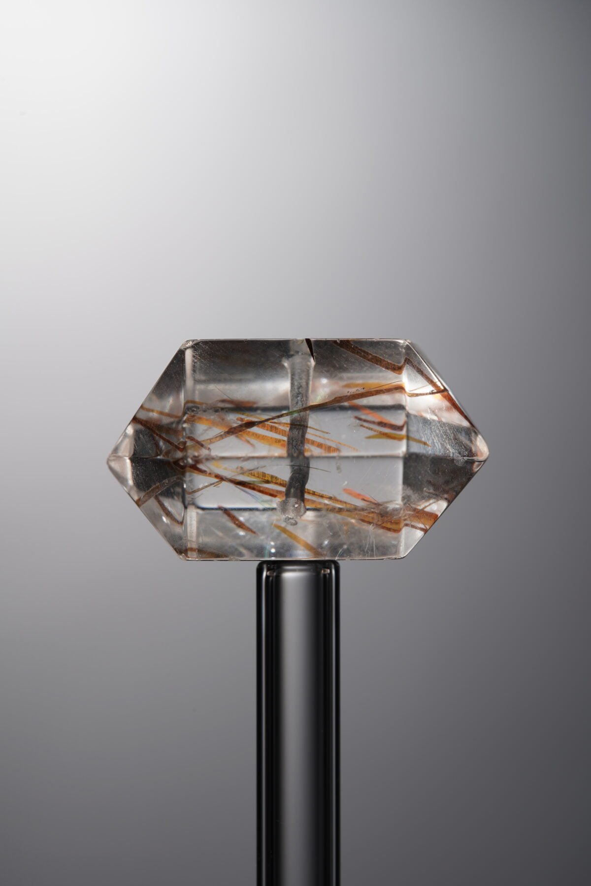 Crystal-Gold&Brown-Double-point Rectangle Block-23mm - Image 2
