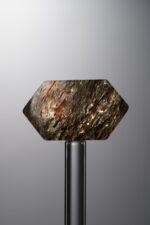 Crystal-Gold&Brown-Double-point Rectangle Block-25mm