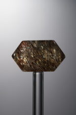 Crystal-Gold&Brown-Double-point Rectangle Block-25mm - Image 3