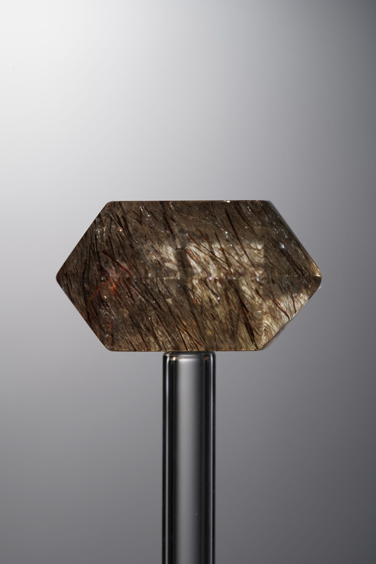Crystal-Gold&Brown-Double-point Rectangle Block-25mm - Image 2