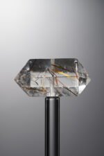 Crystal-Gold&Brown-Double-point Rectangle Block-26mm