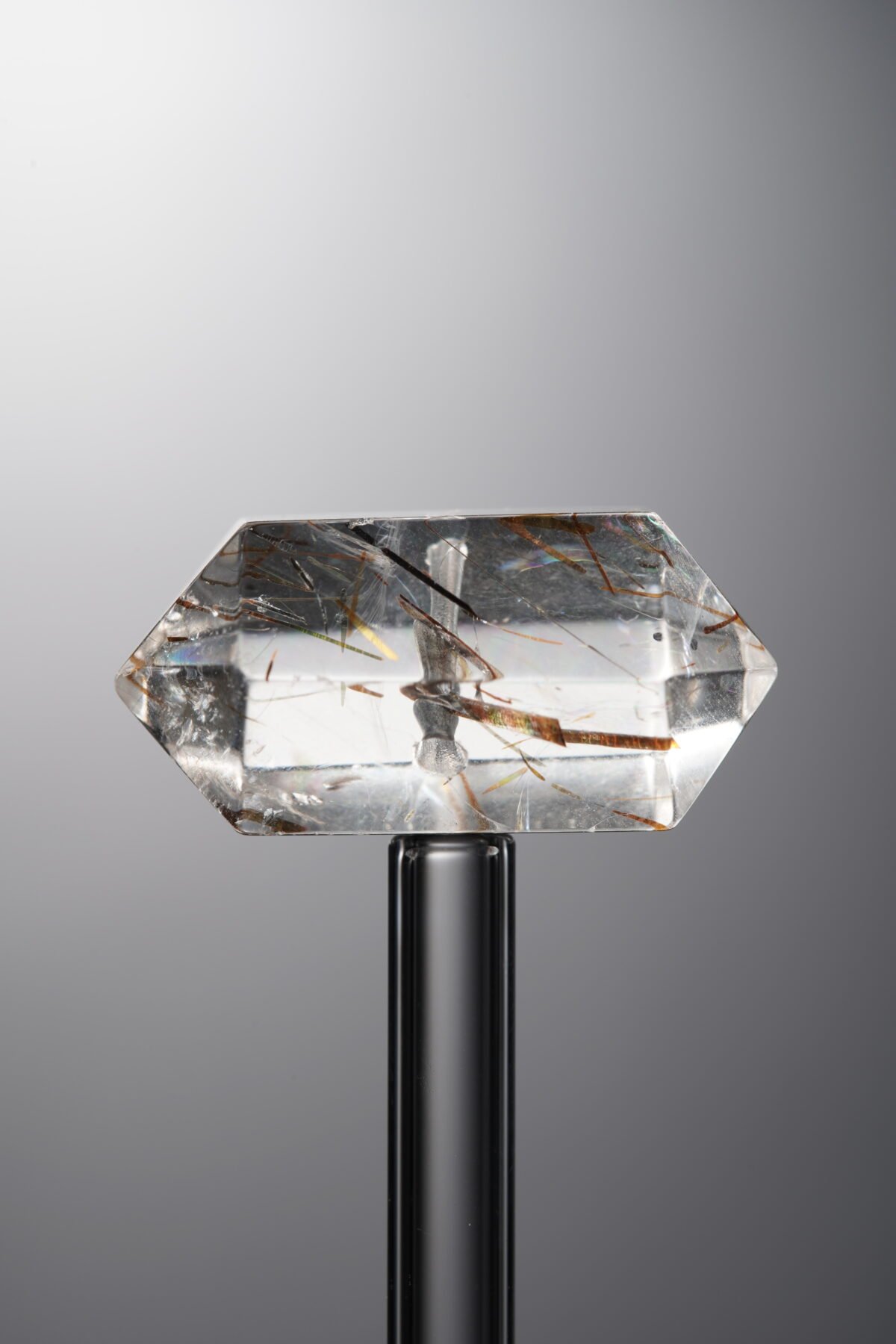 Crystal-Gold&Brown-Double-point Rectangle Block-26mm - Image 2