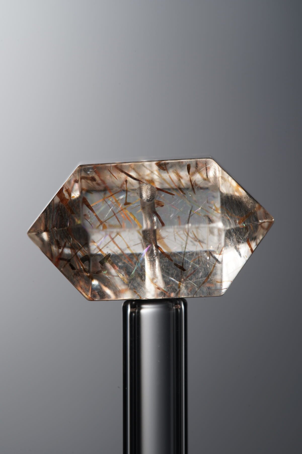 Crystal-Gold&Brown-Double-point Rectangle Block-19mm - Image 2