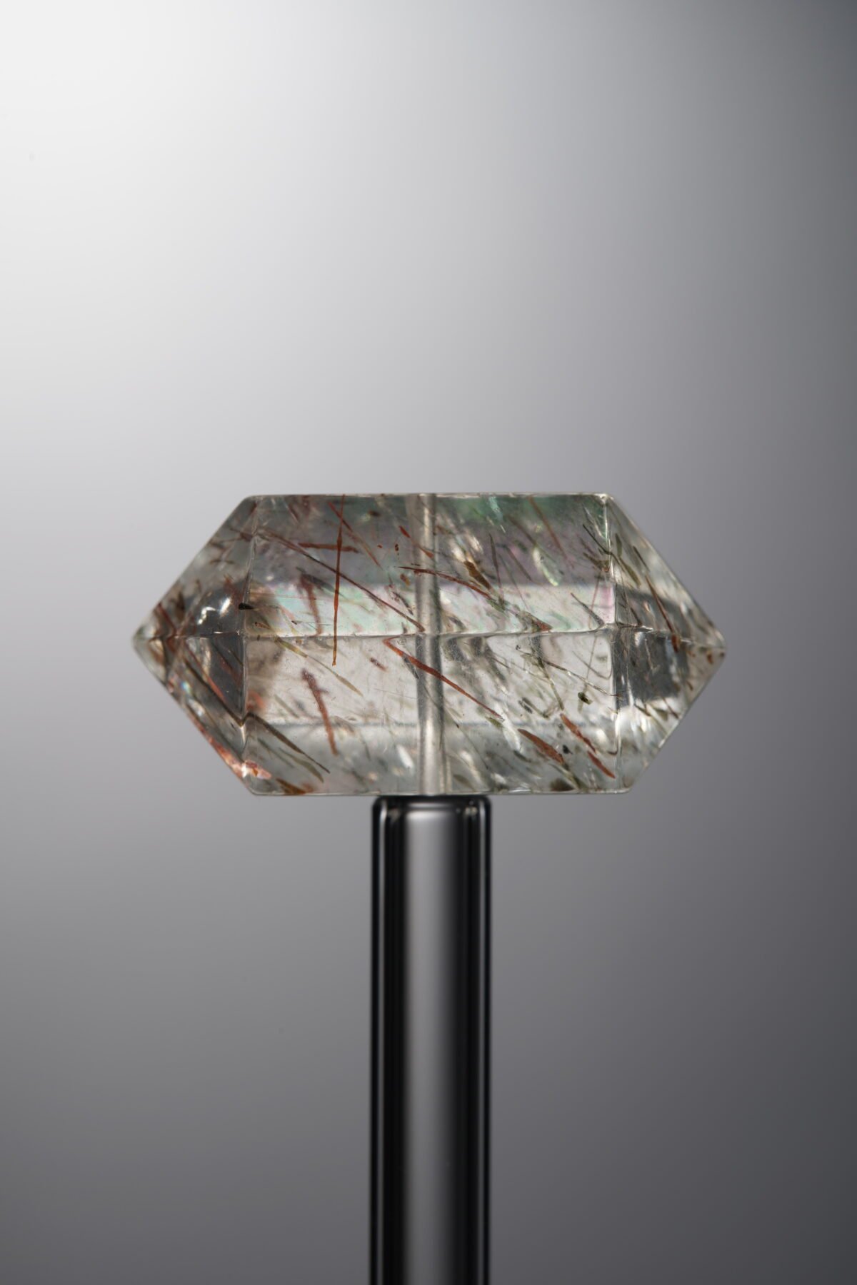 Crystal-Gold&Brown-Double-point Rectangle Block-24mm - Image 1