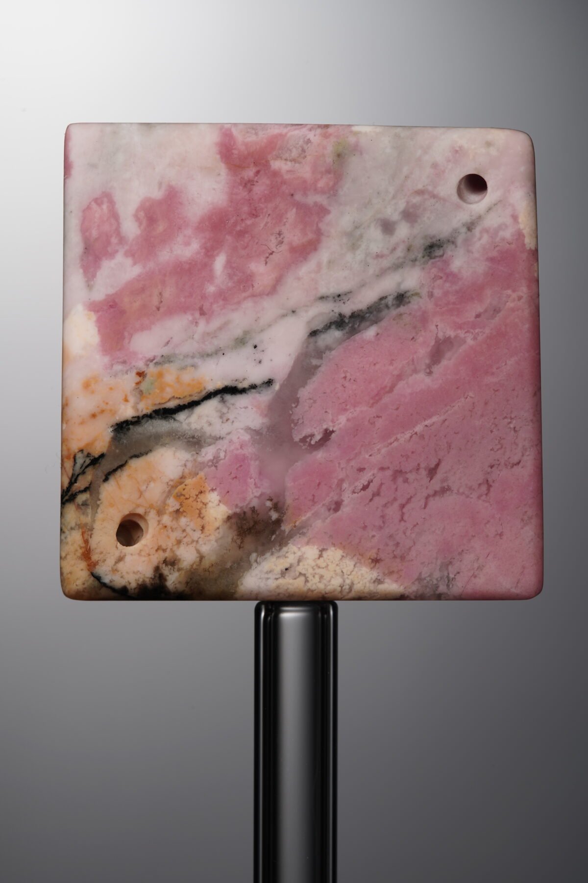 Rhodonite-Pink-Butterfly Square Plaque-29mm - Image 3