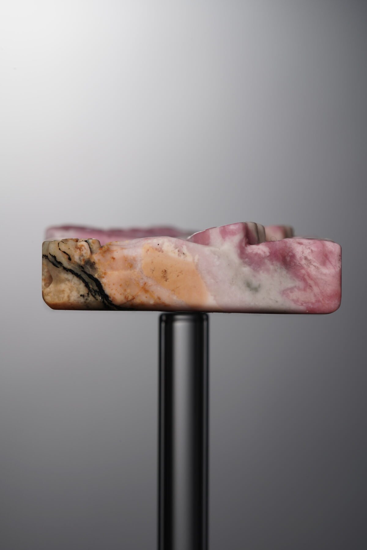 Rhodonite-Pink-Butterfly Square Plaque-29mm - Image 2