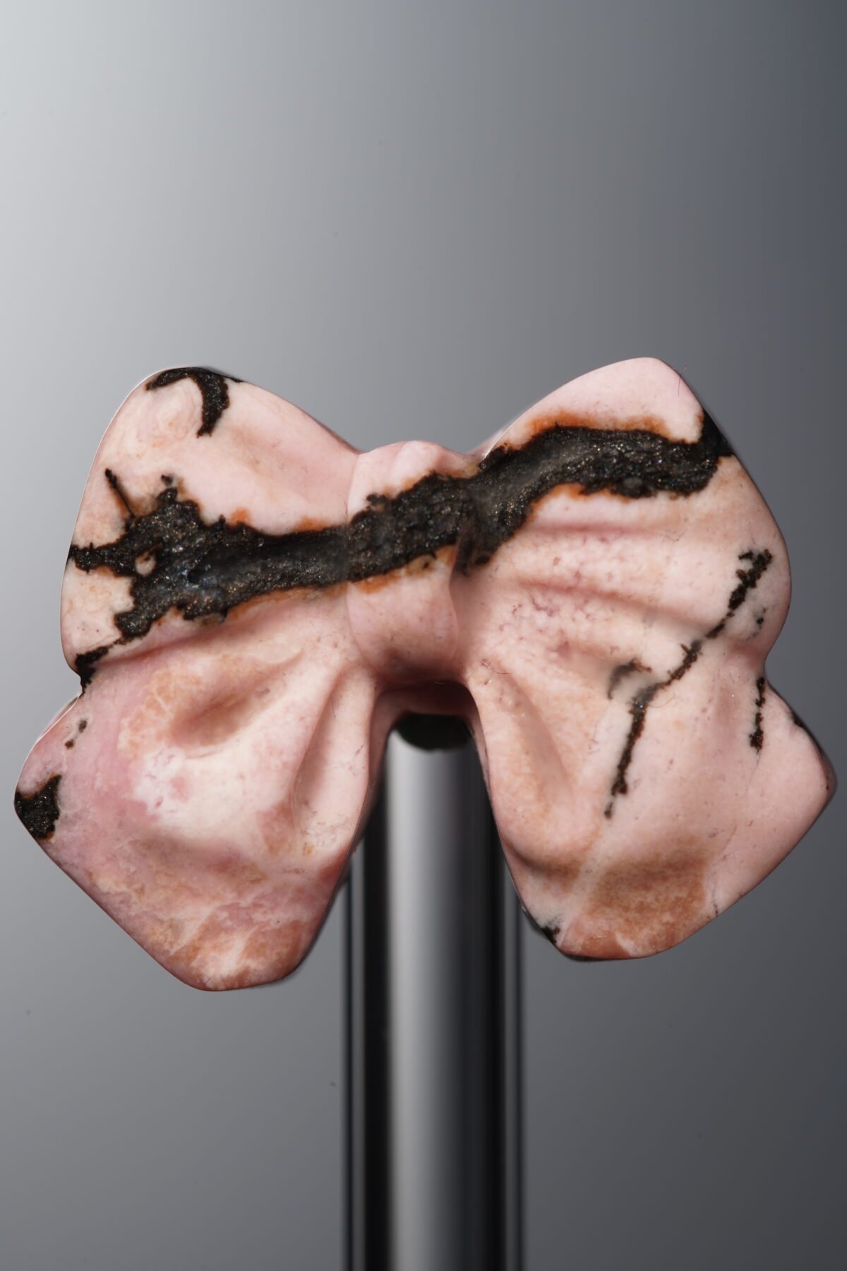 Rhodonite-Pink-Bow-22mm - Image 1