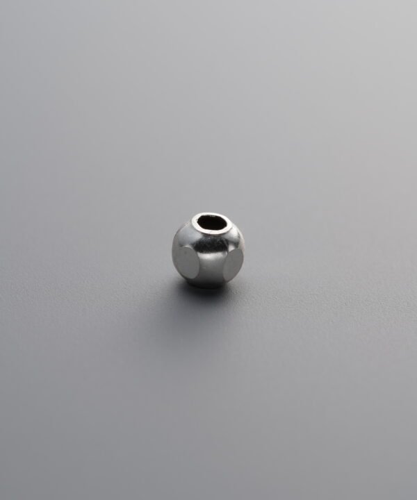 Square Crushed Silver Bead