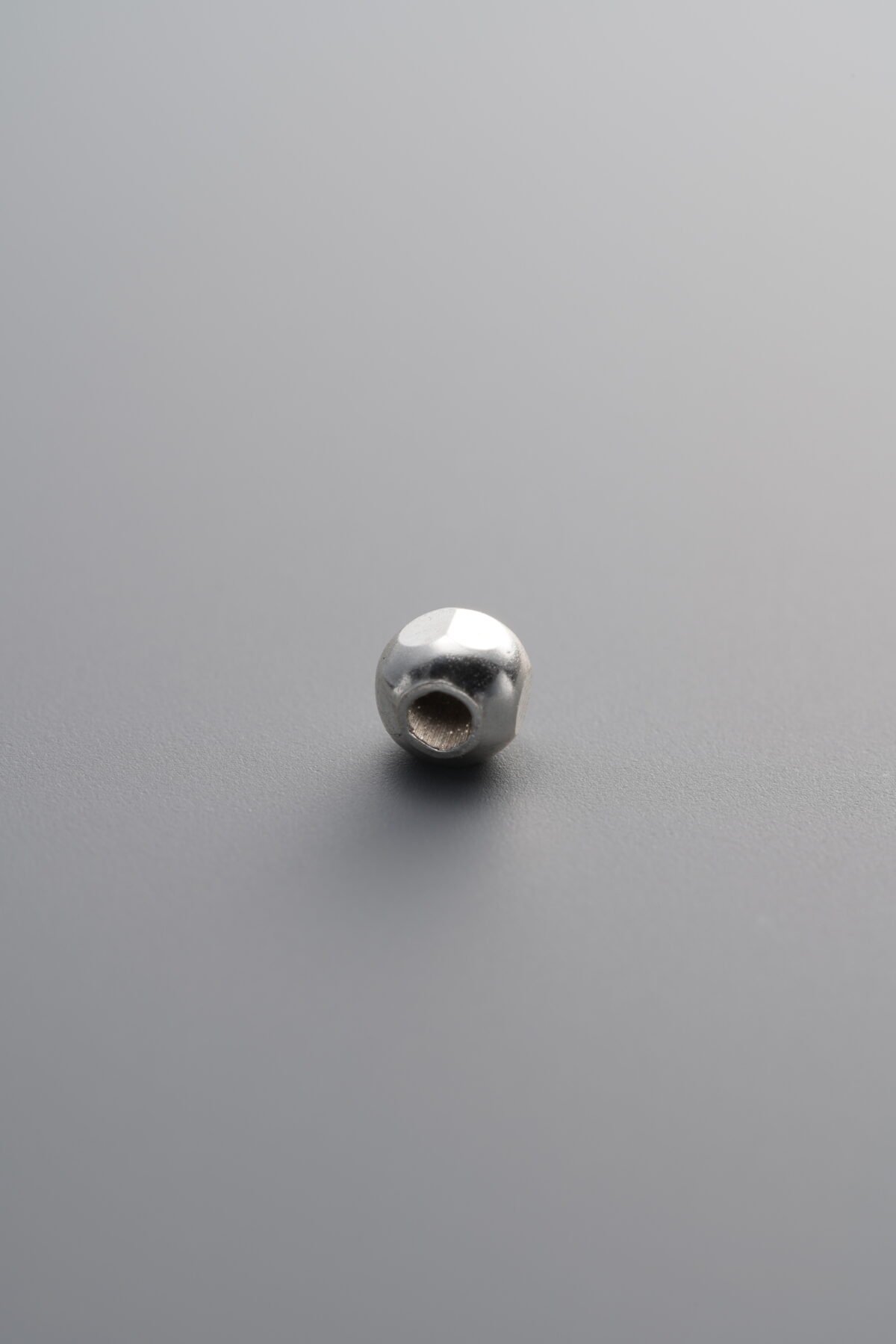 Square Crushed Silver Bead