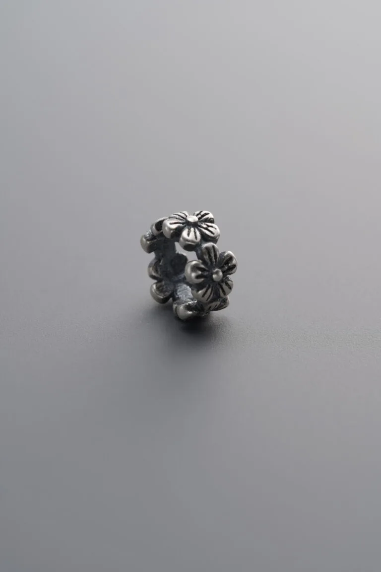 Small Flower Crown Spacer Bead