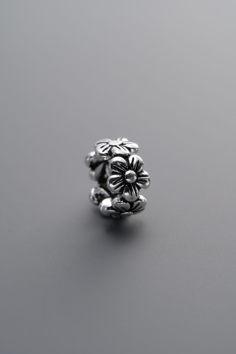 Small Flower Crown Spacer Bead