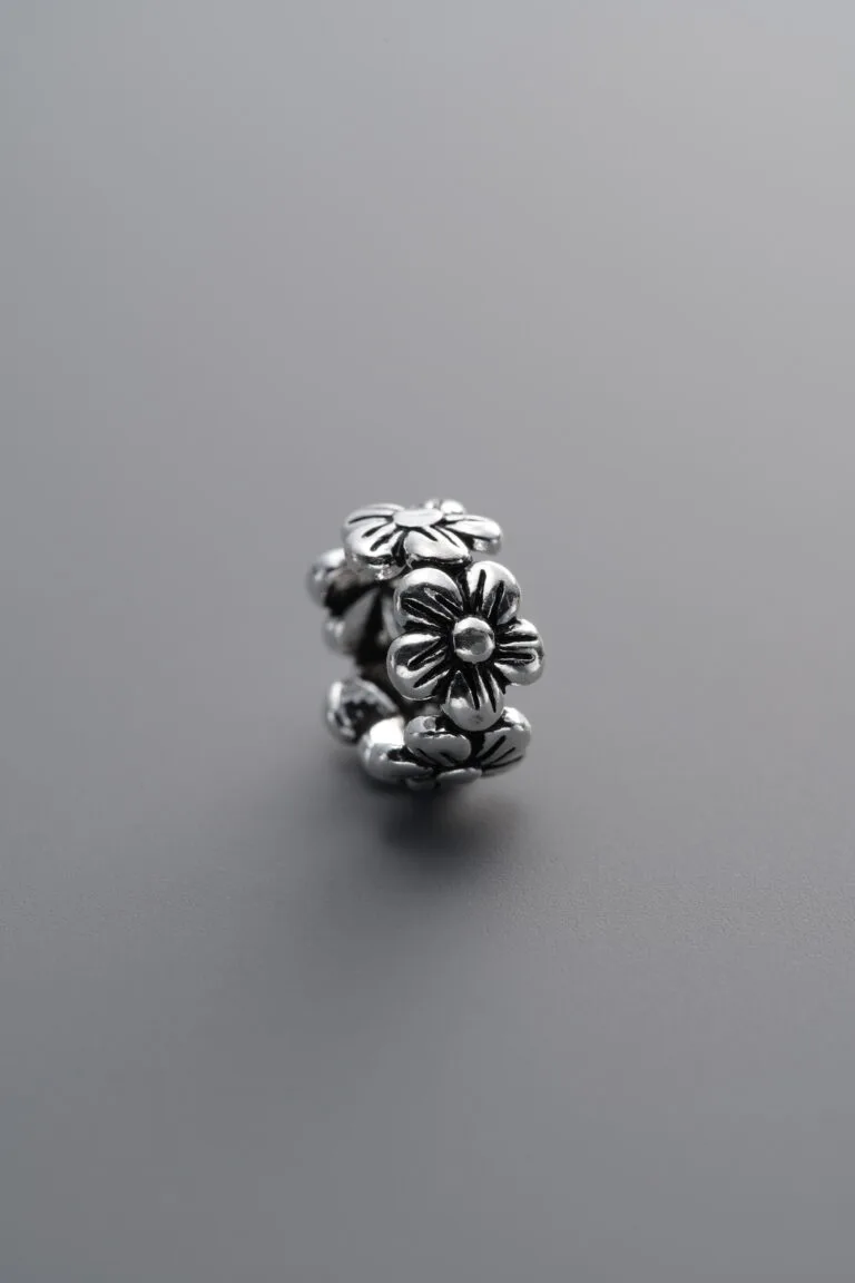 Small Flower Crown Spacer Bead