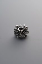 Peach Blossom Four-sided Flower Spacer Bead