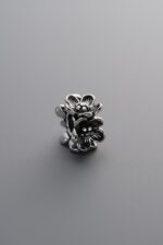 Peach Blossom Four-sided Flower Spacer Bead