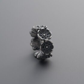 Small Flower Circle Spacer Bead