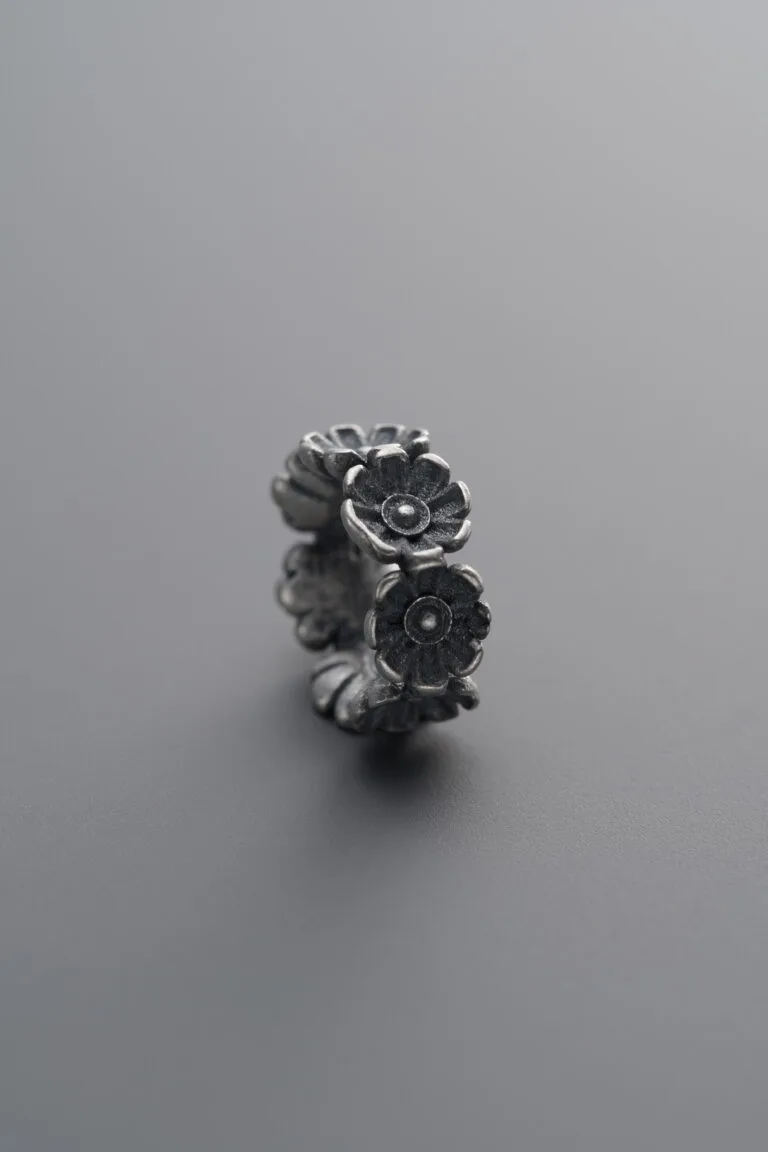Small Flower Circle Spacer Bead
