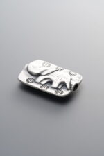 Elephant Square Plate Spacer Bead
