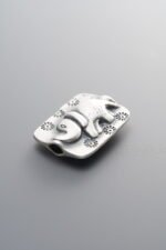 Elephant Square Plate Spacer Bead
