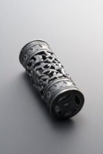 Hollowed-out-carved Barrel Bead