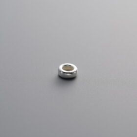 Round Crushed Silver Bead