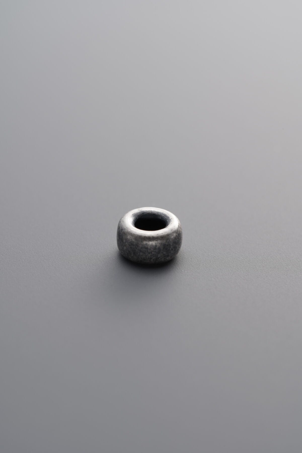 Round Silver Chip Bead
