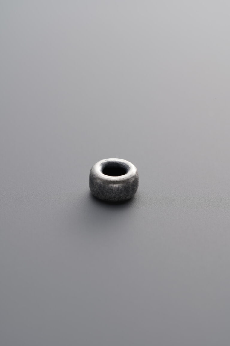 Round Silver Chip Bead